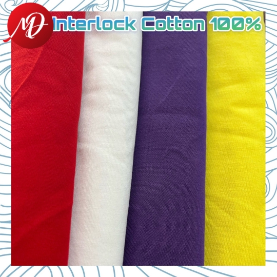 VẢI THUN INTERLOCK 250GSM COTTON 100%